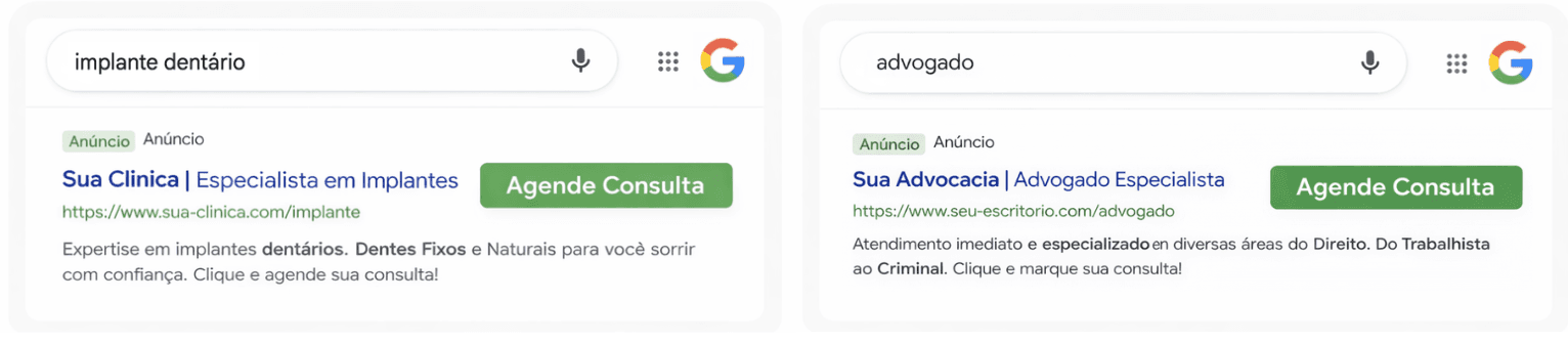 Anúncios no Google levando clientes para seu WhatsApp